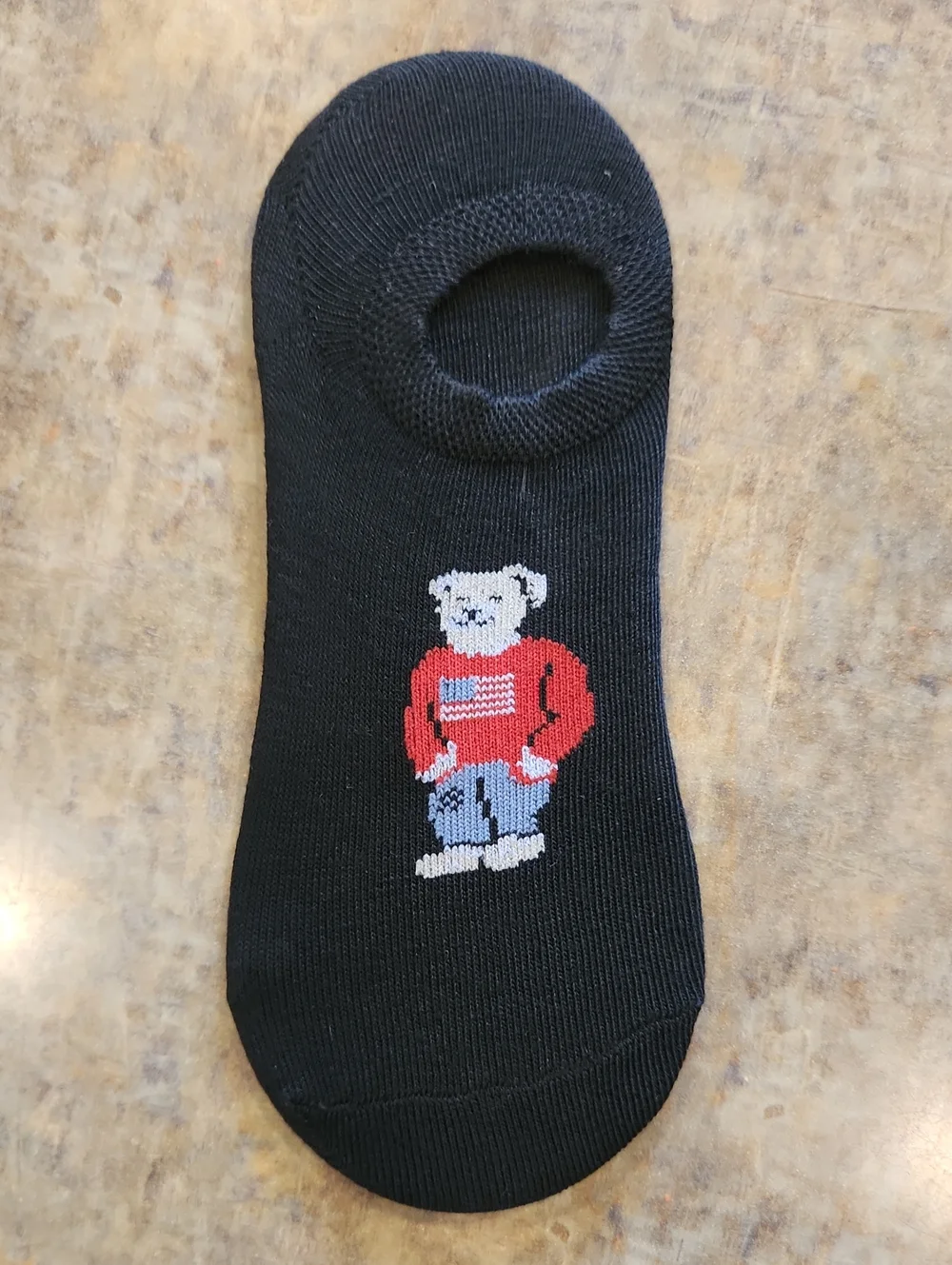 Patriotic Bear No-show Socks 5 Pack